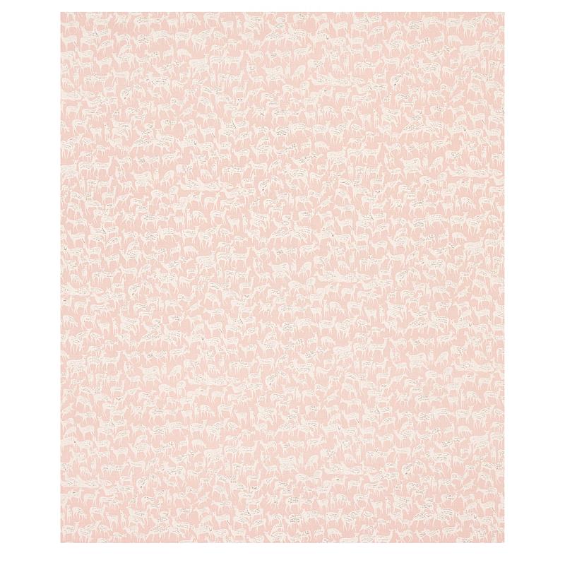 Schumacher Fauna Dusty Pink Fabric