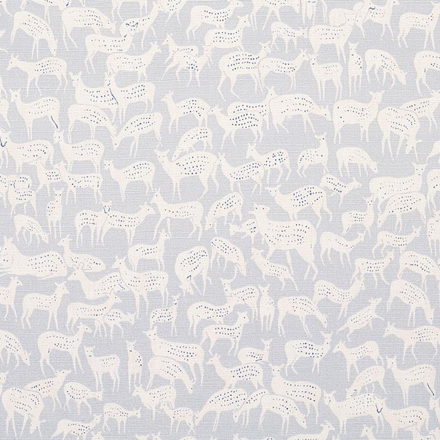 Schumacher Fauna Slate Blue Fabric