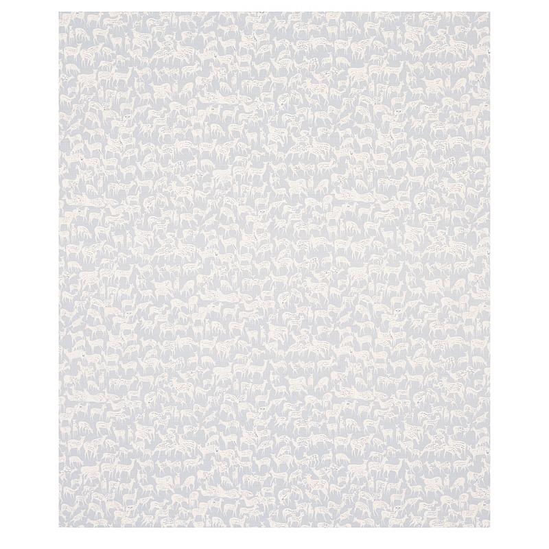 Schumacher Fauna Slate Blue Fabric
