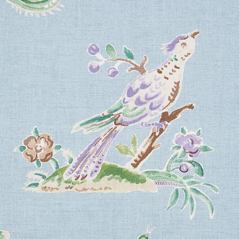 Schumacher Magical Menagerie Sky Fabric