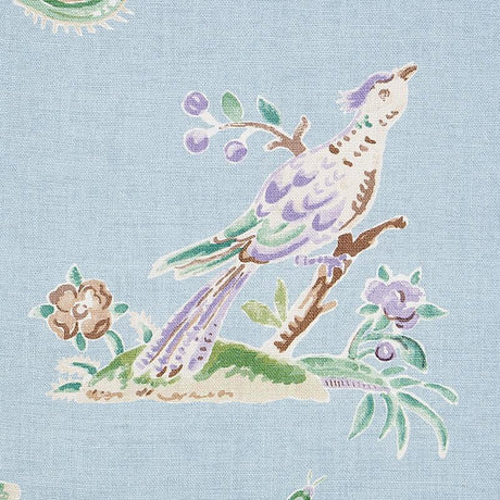 Schumacher Magical Menagerie Sky Fabric