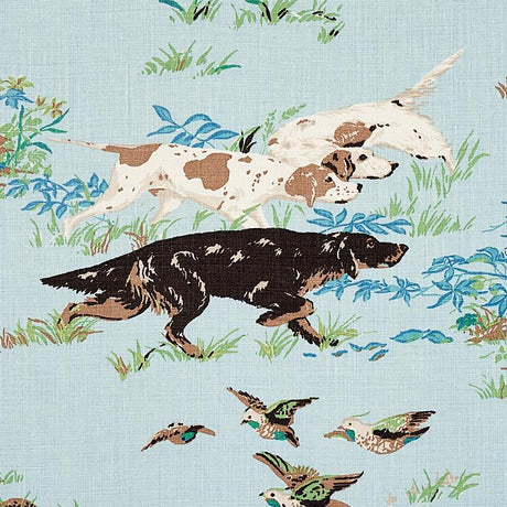 Schumacher Pointers Sky Fabric