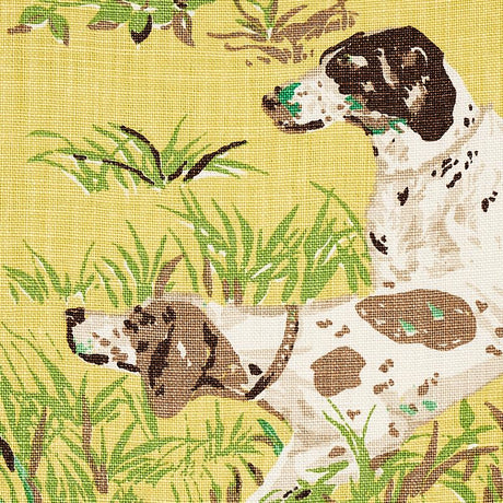 Schumacher Pointers Yellow Fabric