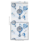 Schumacher Balloons Blue Wallpaper