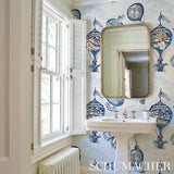 Schumacher Balloons Blue Wallpaper