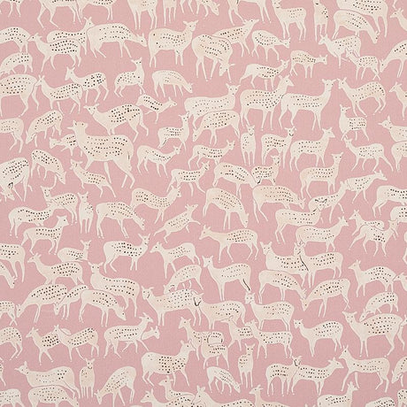 Schumacher Fauna Dusty Pink Wallpaper