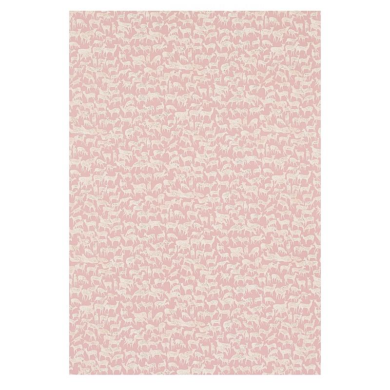 Schumacher Fauna Dusty Pink Wallpaper