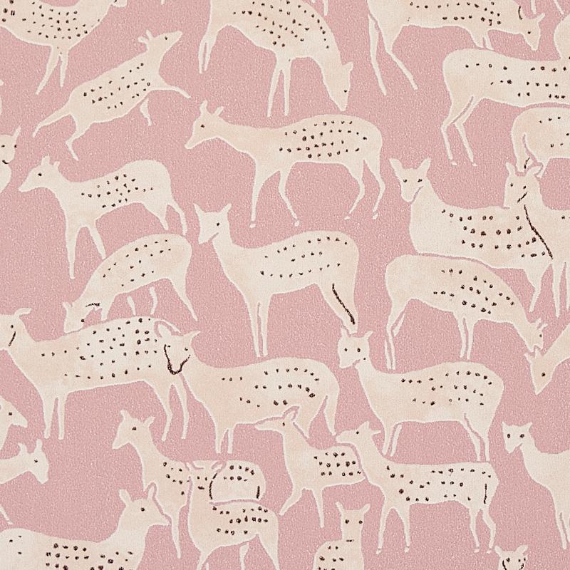 Schumacher Fauna Dusty Pink Wallpaper