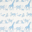 Schumacher Jungle Jubilee Blue Wallpaper