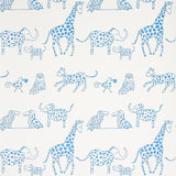 Schumacher Jungle Jubilee Blue Wallpaper