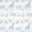 Schumacher Jungle Jubilee Blue Wallpaper