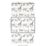 Schumacher Jungle Jubilee Charcoal Wallpaper