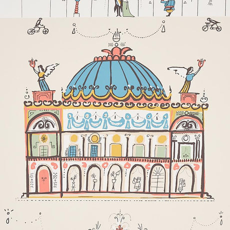 Schumacher Opera Ivory Wallpaper