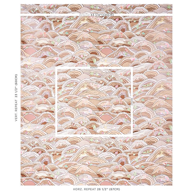 Schumacher Rolling Hills Mocha / Neutral Wallpaper