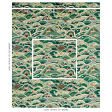 Schumacher Rolling Hills Green Wallpaper
