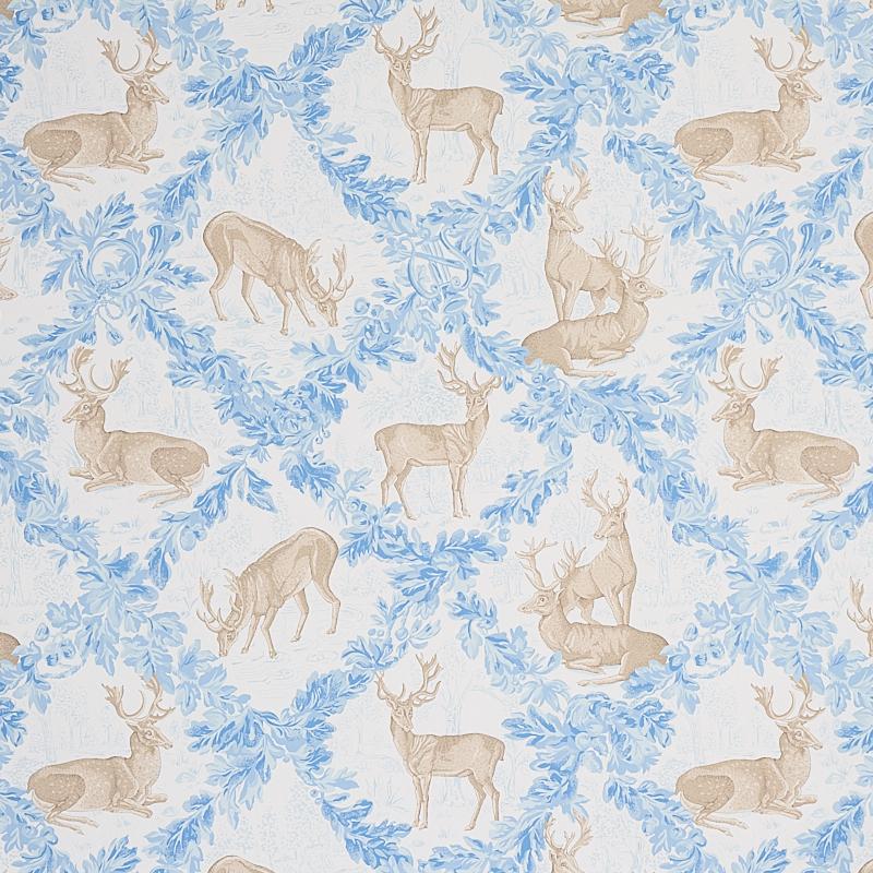 Schumacher Woburn Meadow Ice Wallpaper