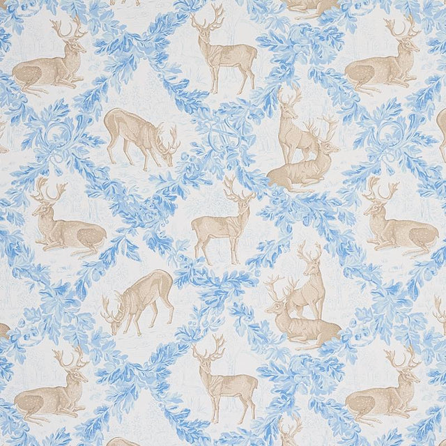 Schumacher Woburn Meadow Ice Wallpaper