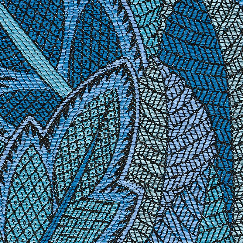 Schumacher Japura Forest Blues Fabric