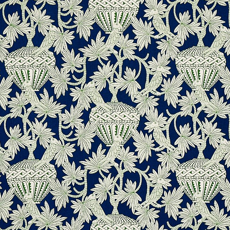 Schumacher Santarem Navy Fabric