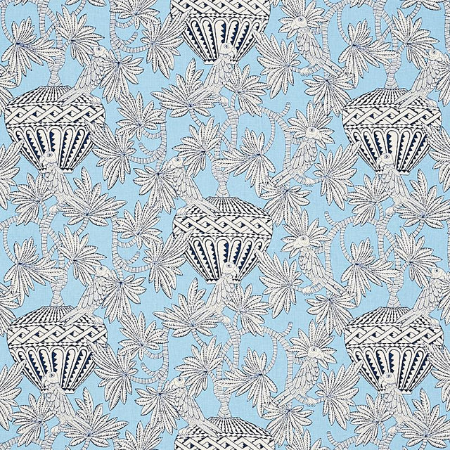 Schumacher Santarem Sky Fabric
