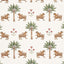 Schumacher Tiger Palm Cocoa Fabric