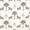 Schumacher Tiger Palm Delft Fabric