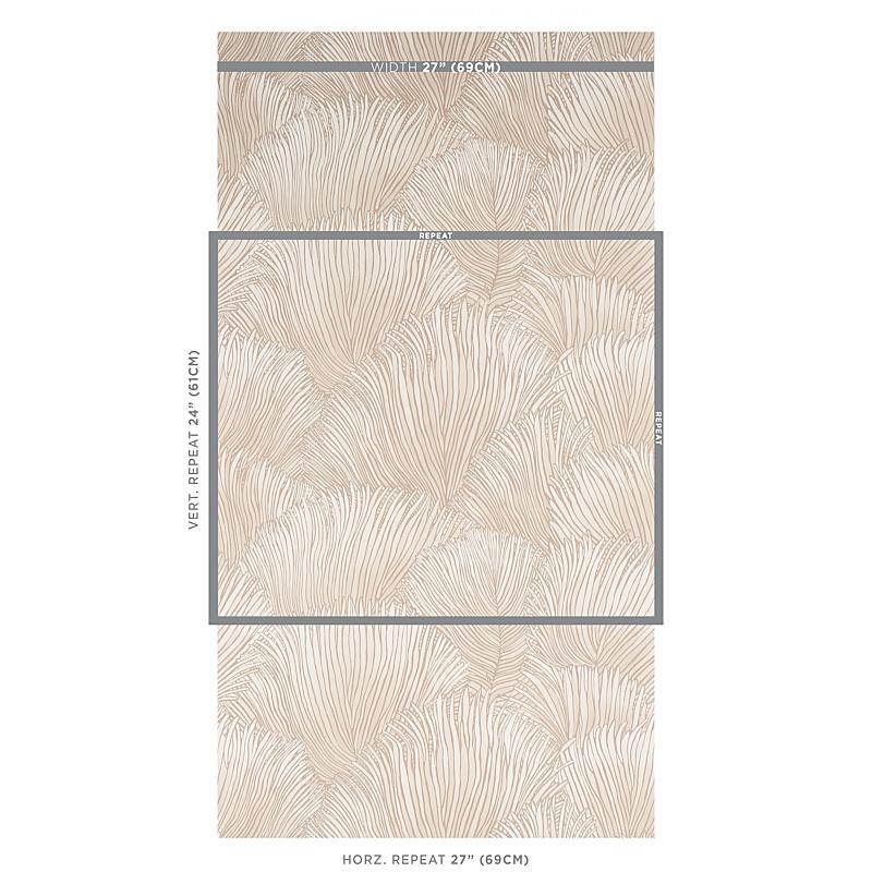 Schumacher Fondale Ivory Wallpaper – DecoratorsBest