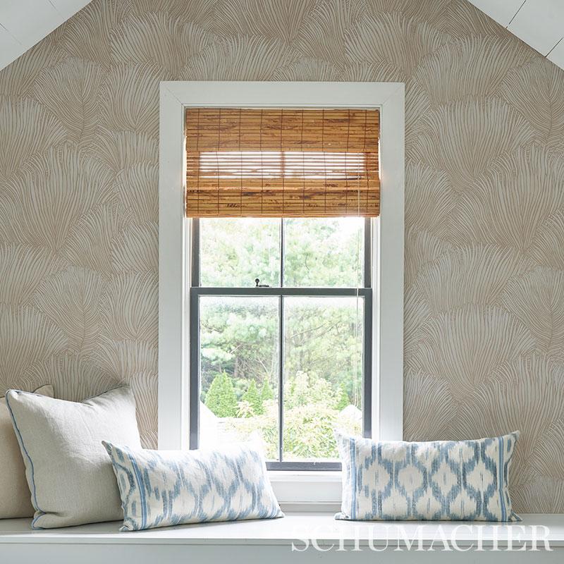 Schumacher Fondale Ivory Wallpaper – DecoratorsBest