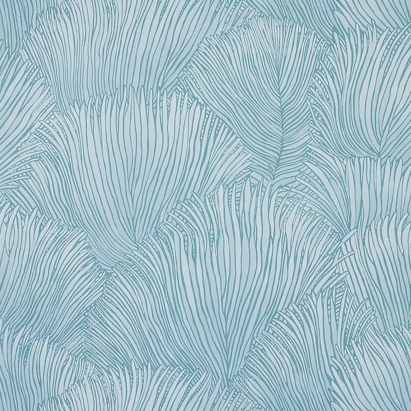 Schumacher Fondale Aqua Wallpaper