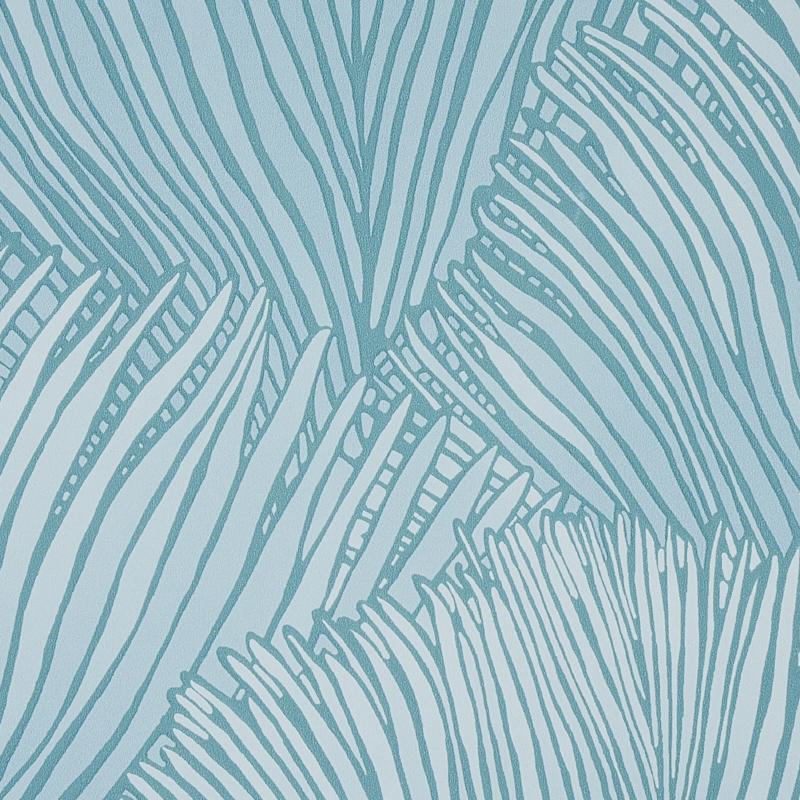 Schumacher Fondale Aqua Wallpaper