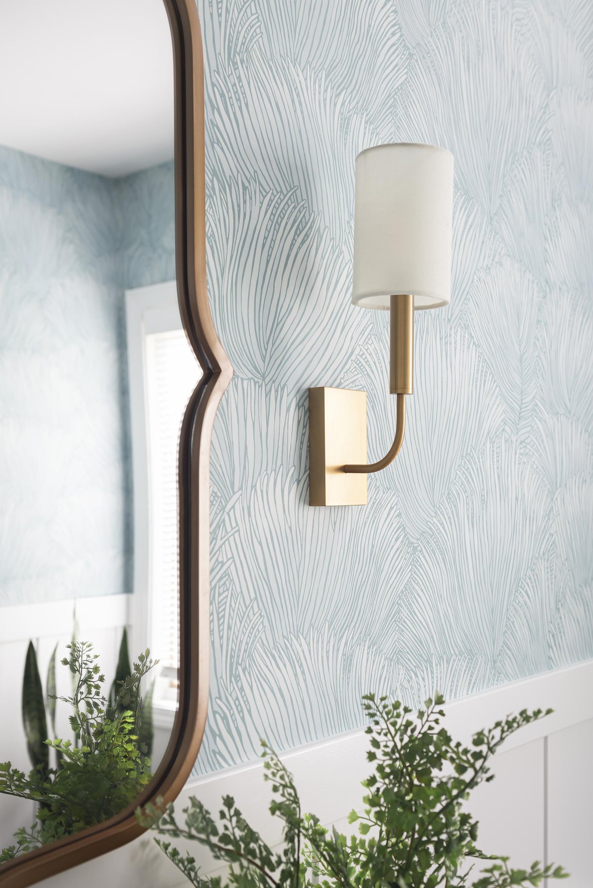 Schumacher Fondale Aqua Wallpaper