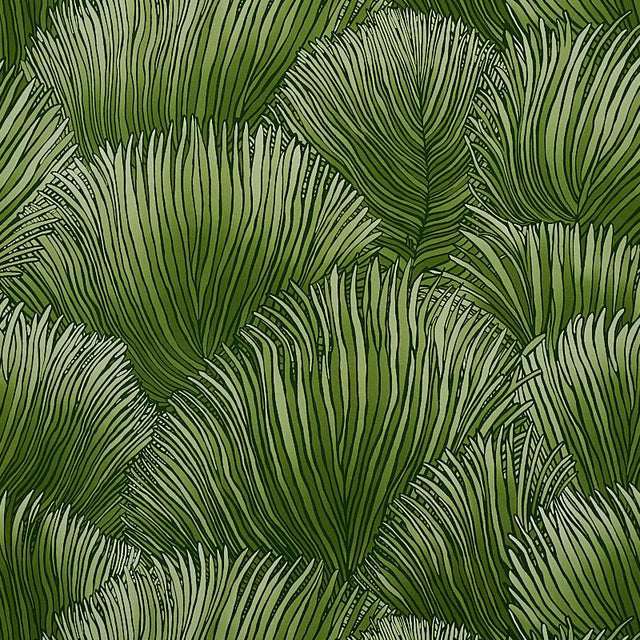 Schumacher Fondale Green Wallpaper