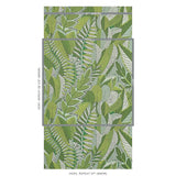 Schumacher Japura Forest Green Wallpaper