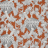 Schumacher Santarem Chocolate Wallpaper