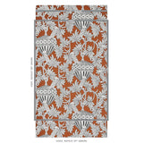 Schumacher Santarem Chocolate Wallpaper