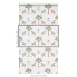 Schumacher Tiger Palm Delft Wallpaper