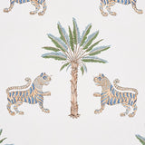 Schumacher Tiger Palm Delft Wallpaper