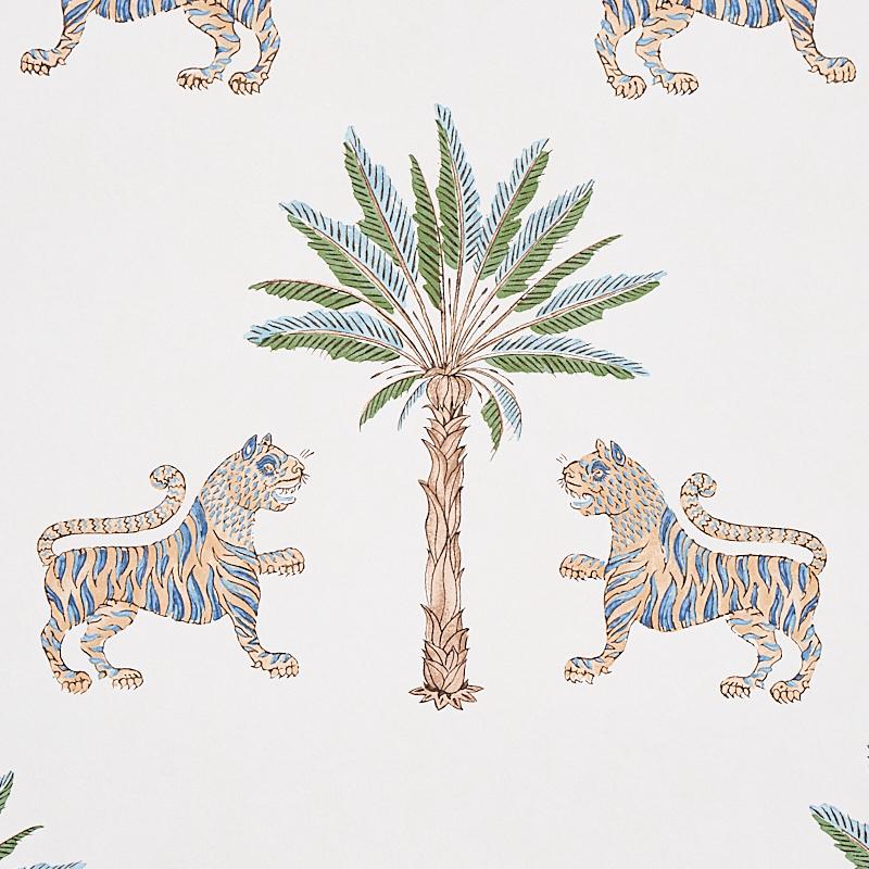 Schumacher Tiger Palm Delft Wallpaper