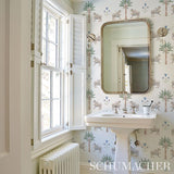 Schumacher Tiger Palm Delft Wallpaper