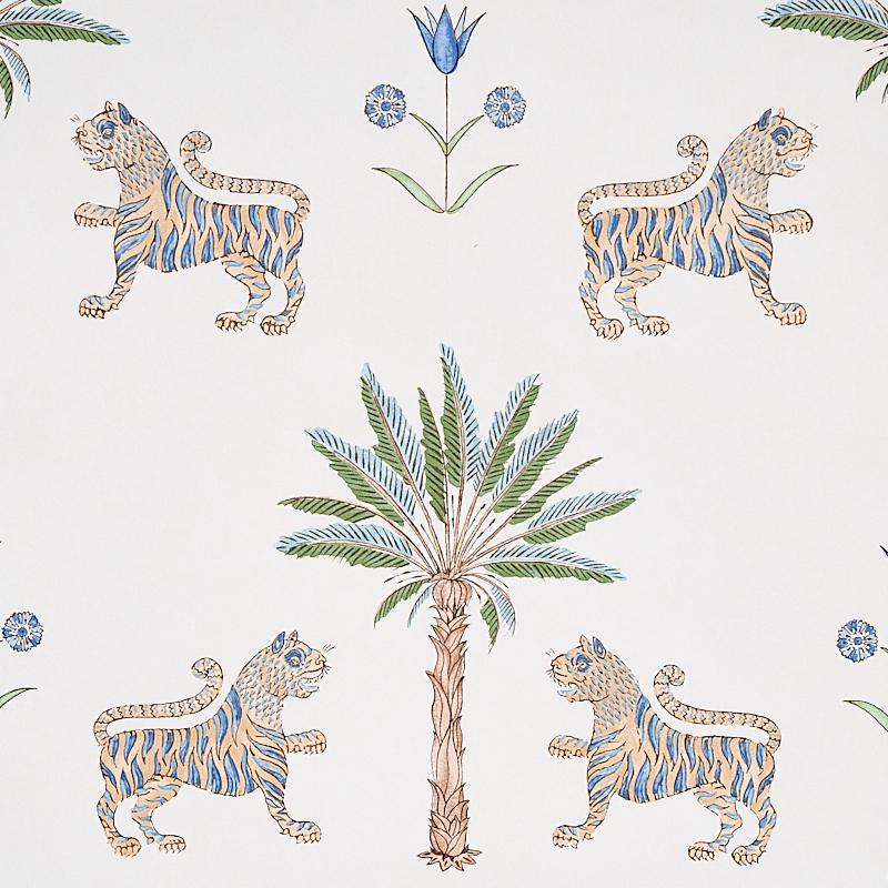 Schumacher Tiger Palm Delft Wallpaper
