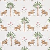 Schumacher Tiger Palm Crimson Wallpaper