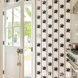 Schumacher Agave Stripe Parchment Wallpaper