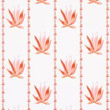 Schumacher Agave Stripe Grapefruit Wallpaper