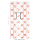 Schumacher Agave Stripe Grapefruit Wallpaper