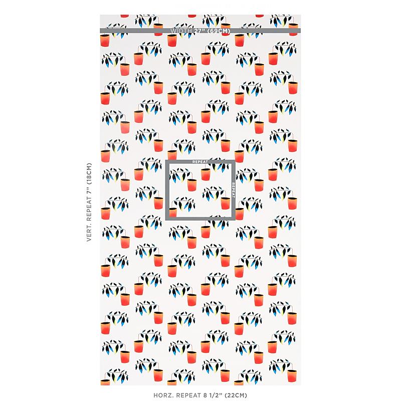 Schumacher Reaching Out Spectrum Multi Wallpaper