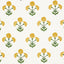 Schumacher Saranda Flower Embroidery Marigold Fabric