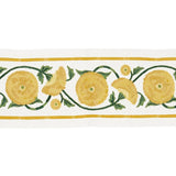 Schumacher Saranda Flower Embroidery Tape Marigold Trim