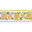 Schumacher Saranda Flower Embroidery Tape Marigold Trim