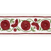 Schumacher Saranda Flower Embroidery Tape Cardinal Trim
