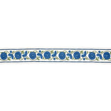 Schumacher Saranda Flower Embroidery Tape Royal Trim